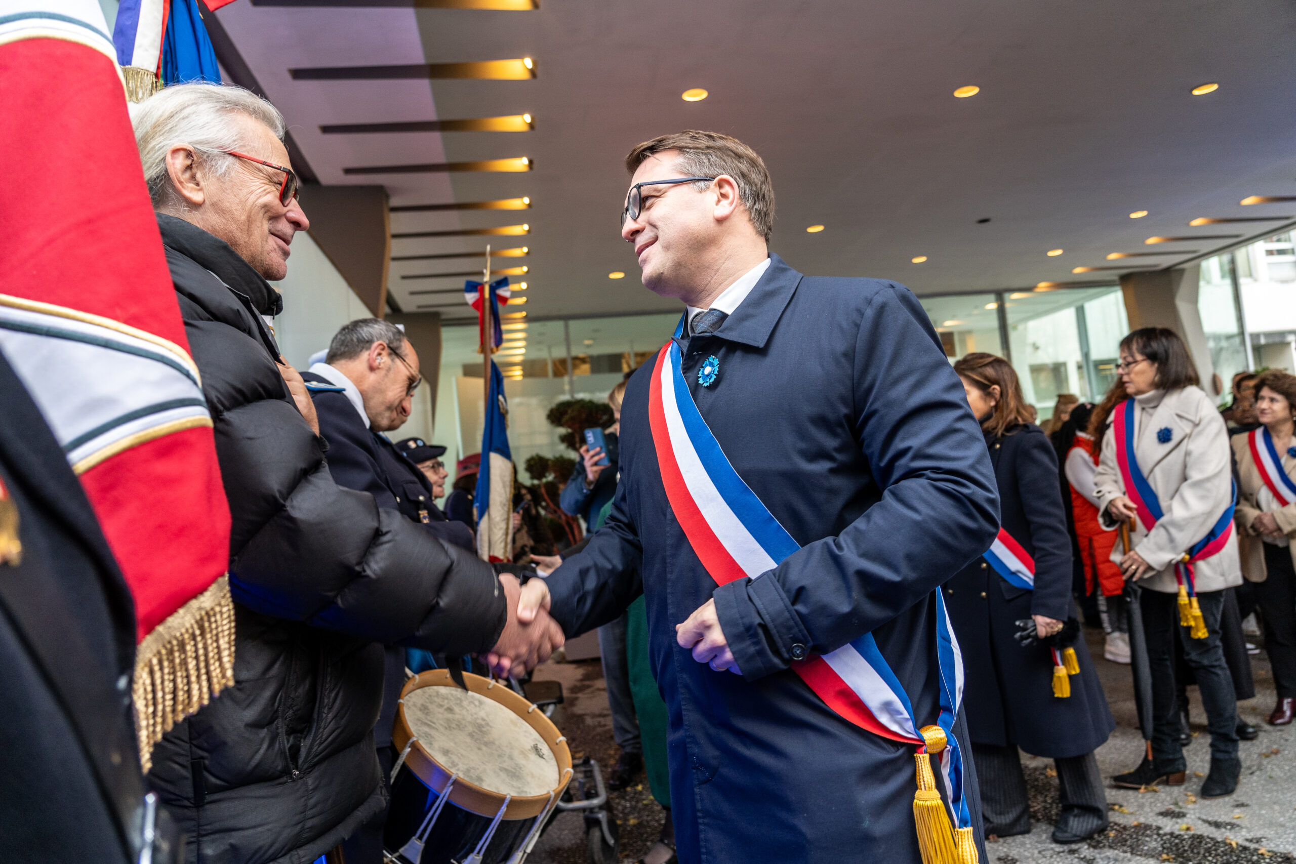 Commémoration du 11 novembre dans le 17e arrondissement Geoffroy