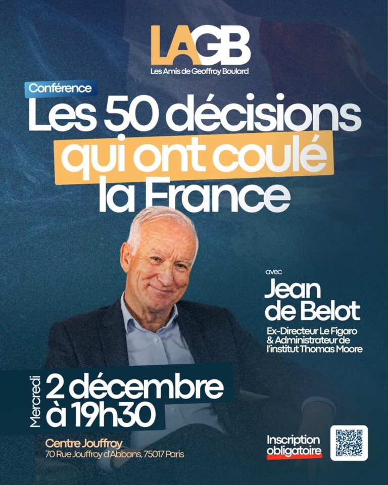 Visuel : Conférence : Les 50 décisions qui ont coulé la France